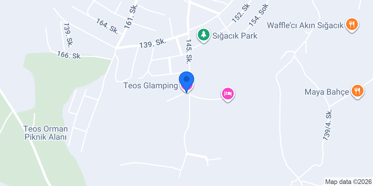 Teos Glamping konumu