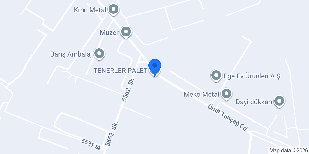 TENERLER PALET konumu
