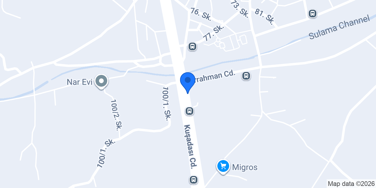Seferihisar bambu bahçe mobilyaları konumu