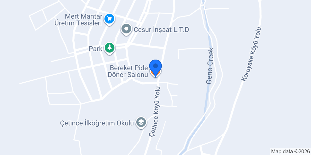 Bereket Pide Döner Salonu konumu