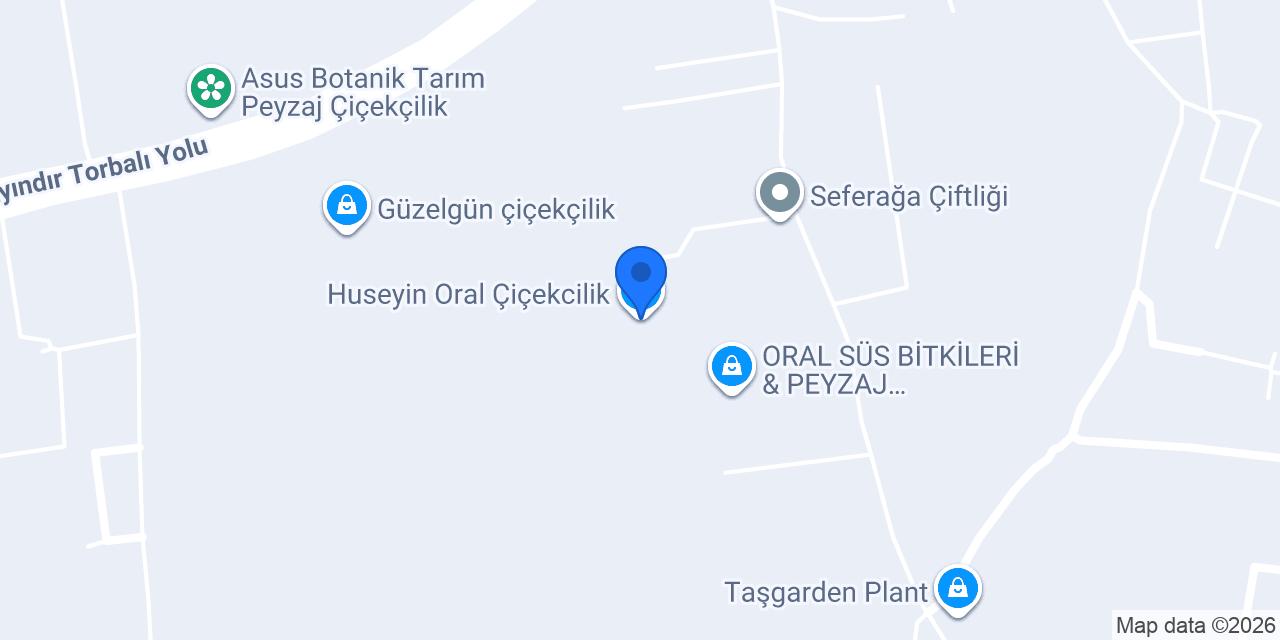 Huseyin Oral Çiçekcilik konumu