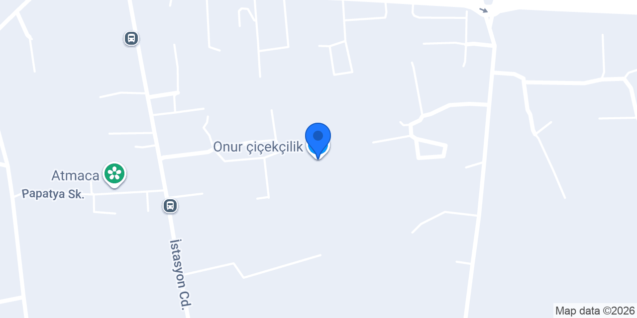 Onur çiçekçilik konumu