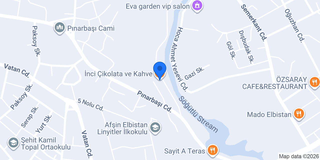 İnci Çikolata ve Kahve konumu