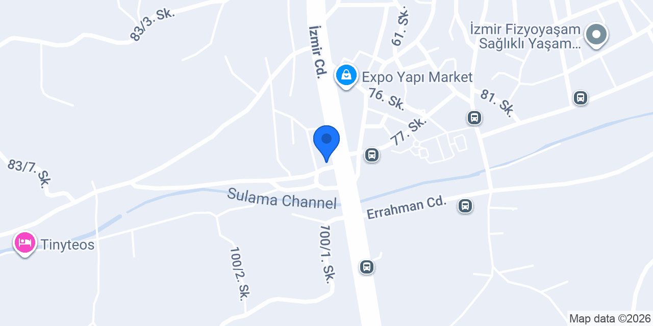 Evrensel Seramik Seferihisar konumu
