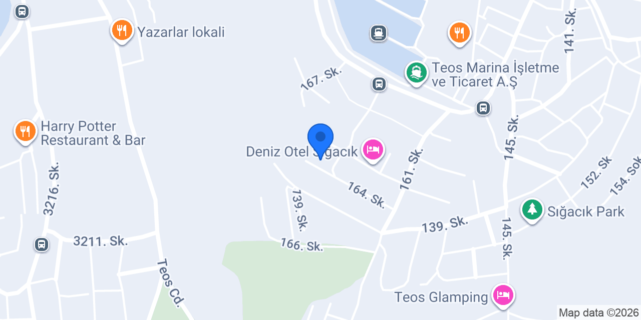 Sığacık Apart&Otel konumu