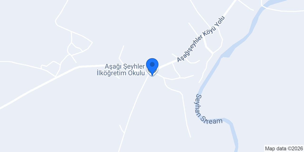 Aşağı Şeyhler İlköğretim Okulu konumu