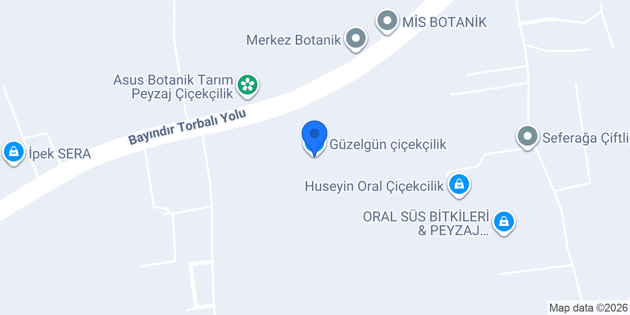 Güzelgün çiçekçilik konumu