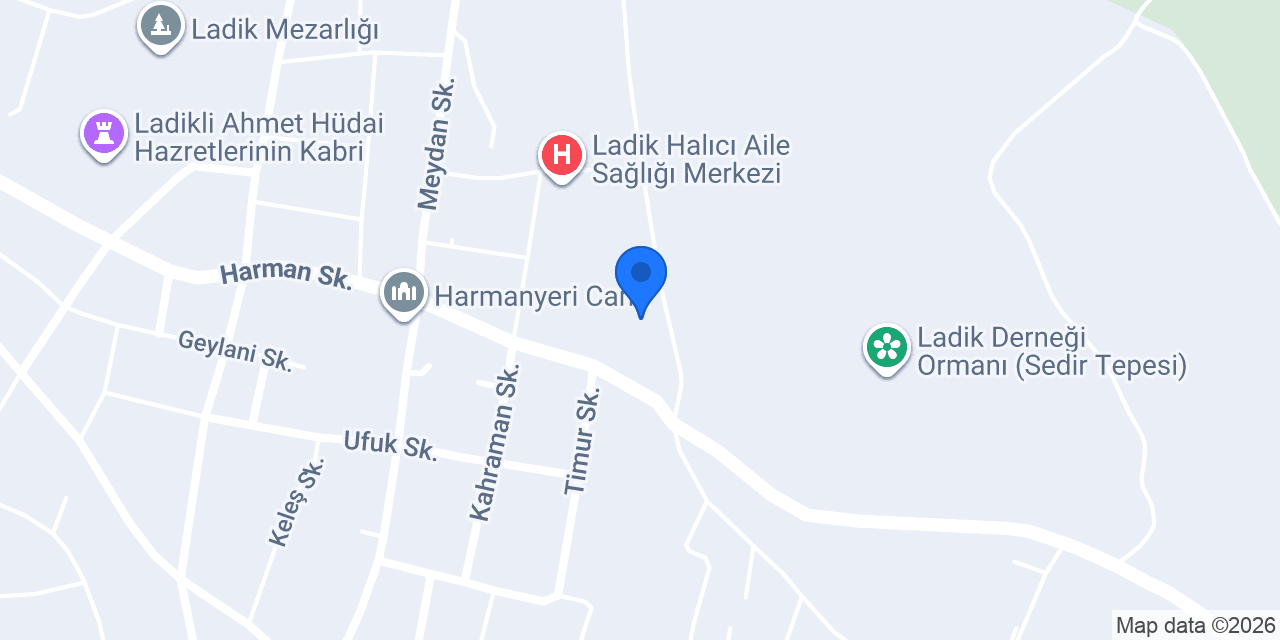 Ladik İtfaiye Merkezi konumu