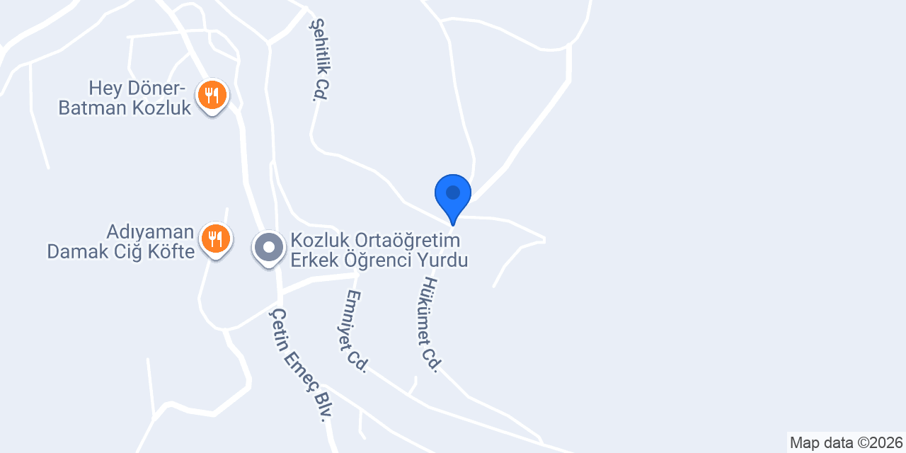 Özfurkan Mobilya konumu