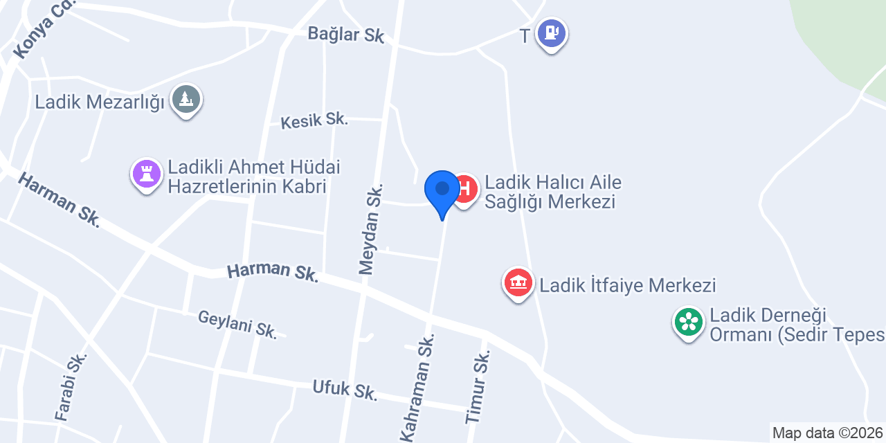 Köznek Eczanesi konumu