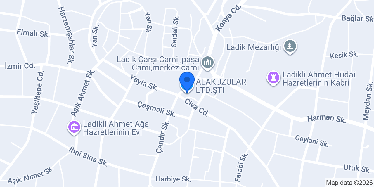 ALAKUZULAR LTD.ŞTİ konumu
