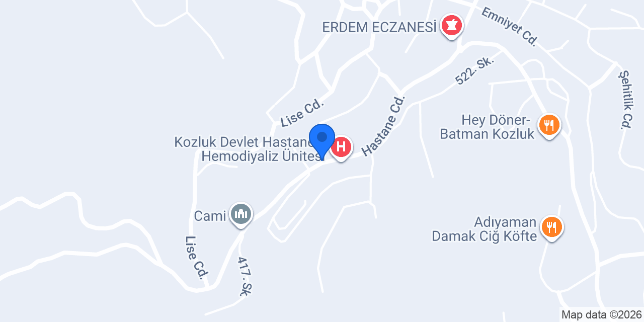 Tunç Eczanesi konumu