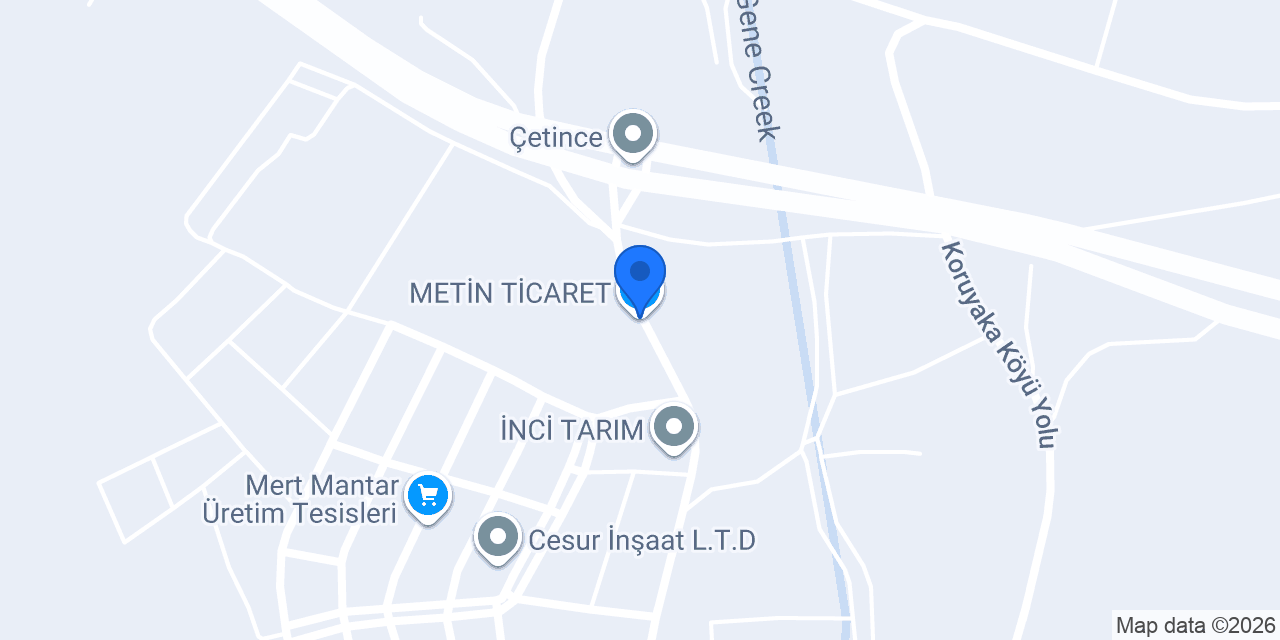 METİN TİCARET konumu