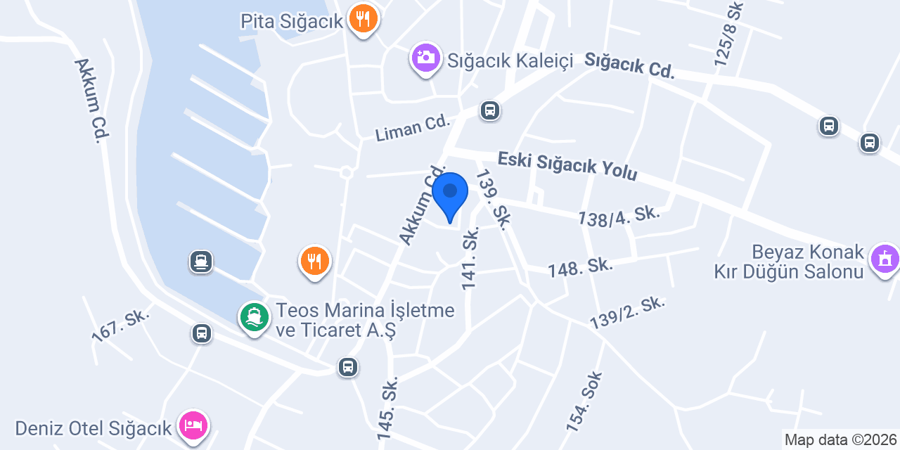 Çiğdem'inn Sığacık konumu