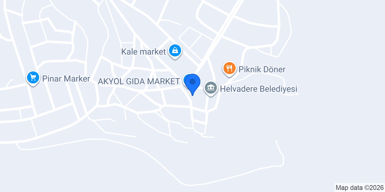 Helvadere Serince Çiğköfte konumu