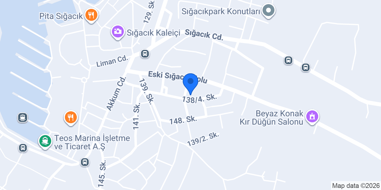 Sığacık Soi Butik Otel konumu
