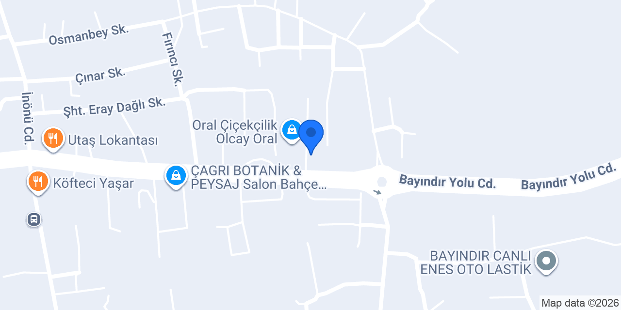 Rıfat çiçekçilik1 konumu