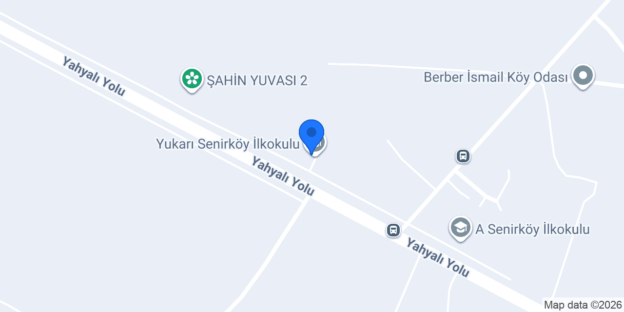 Yukarı Senirköy İlkokulu konumu