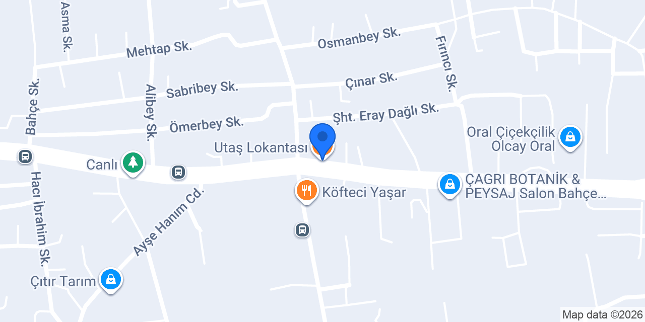 Utaş Lokantası konumu