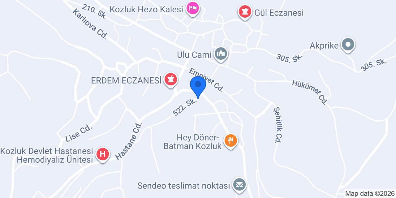 Hürriyet İlkokulu konumu