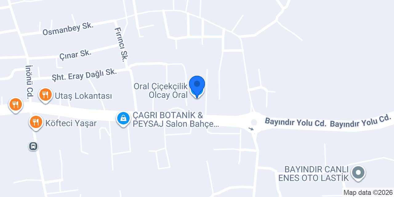 Oral Çiçekçilik Olcay Oral konumu