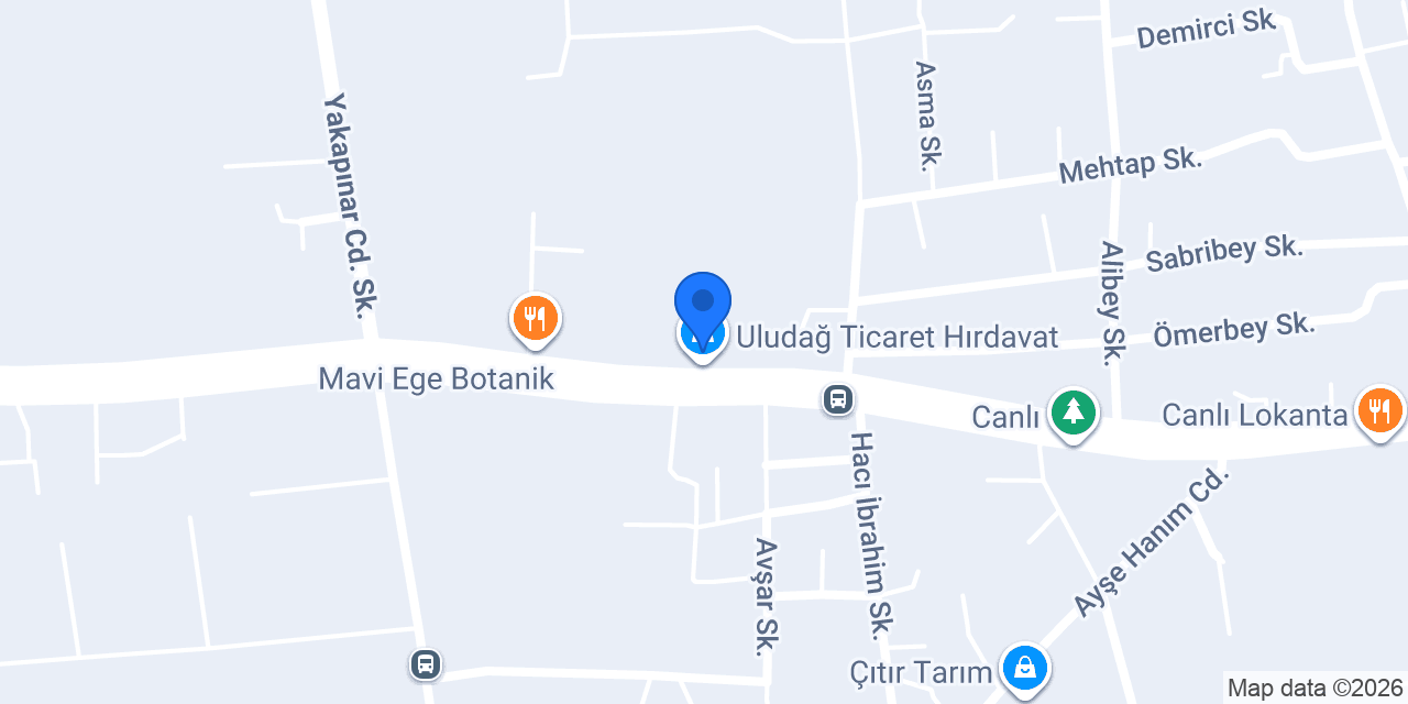 Uludağ Ticaret Hırdavat konumu