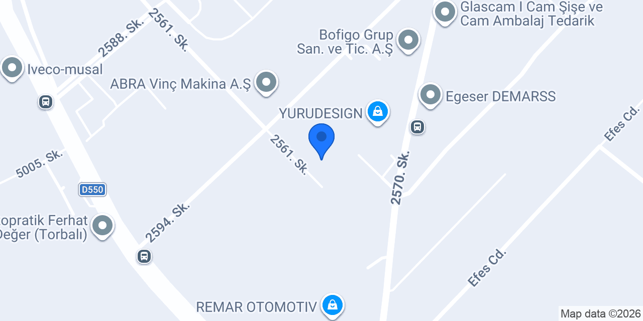 Aykar Oluklu Ambalaj konumu