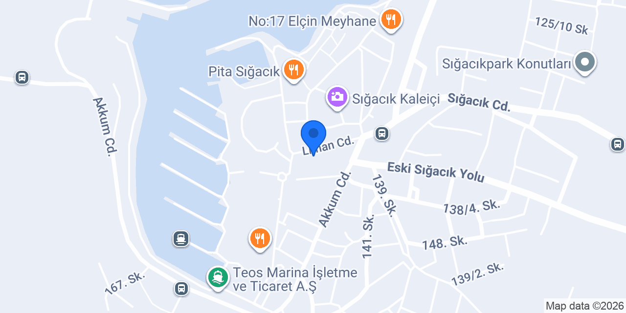 Sığacık Çakoz Balıkevi konumu