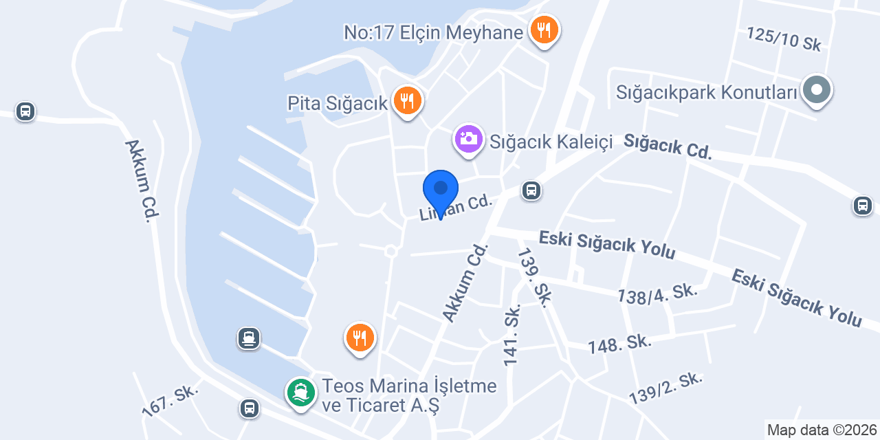 Sığacık Ermiş Balıkevi konumu