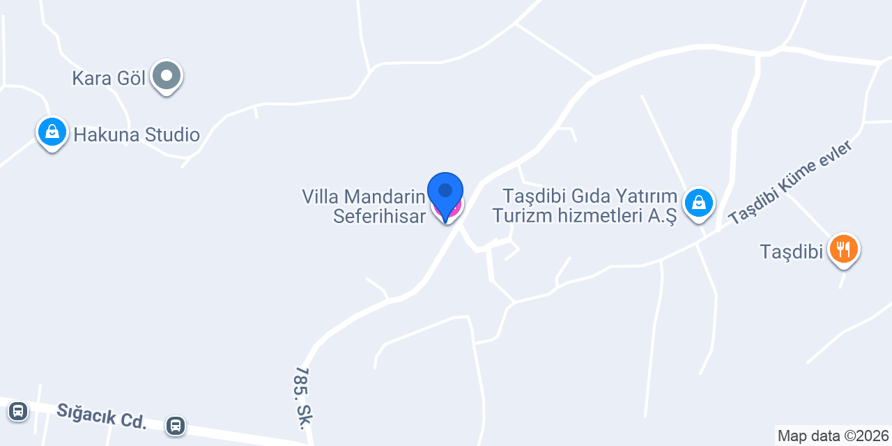 Villa Mandarin Seferihisar konumu