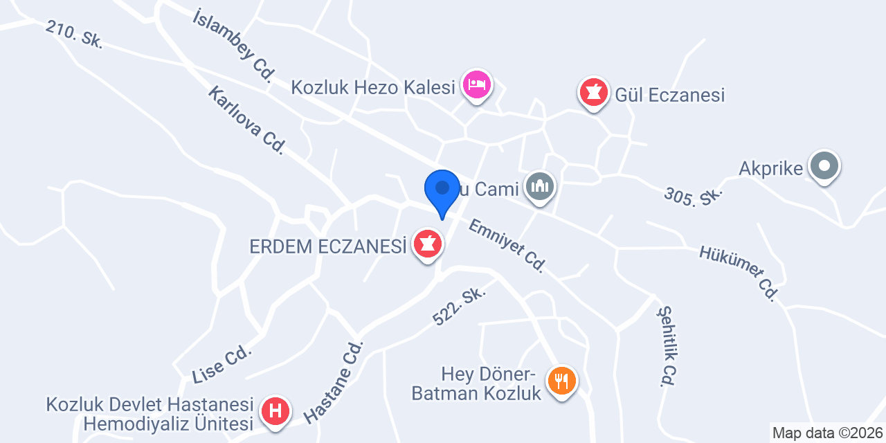 Evin KIRTASiYE konumu