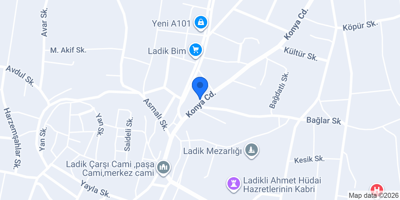Ladik halı konumu