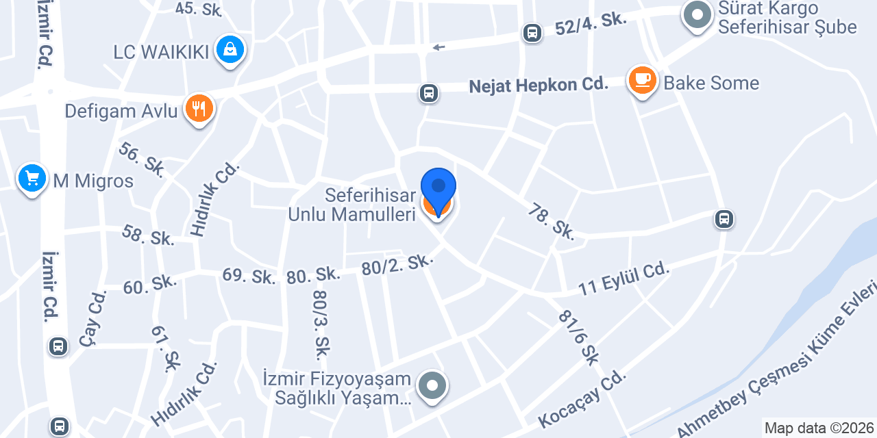 Meşhur Kornet Dondurma cafe konumu