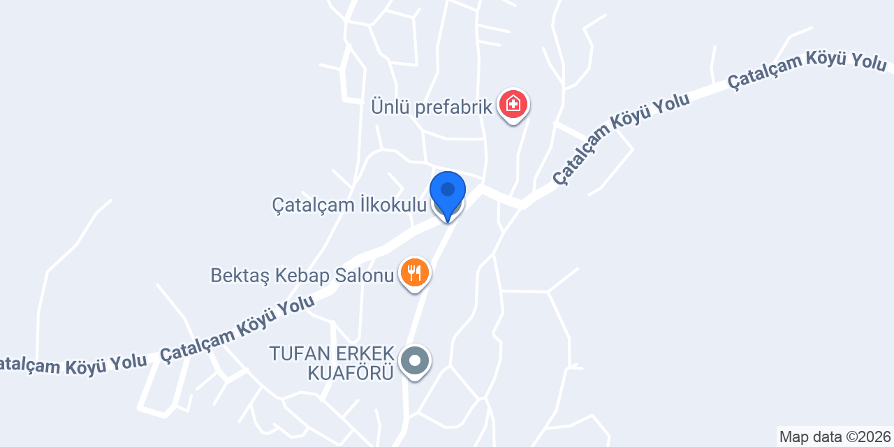 Çatalçam İlkokulu konumu
