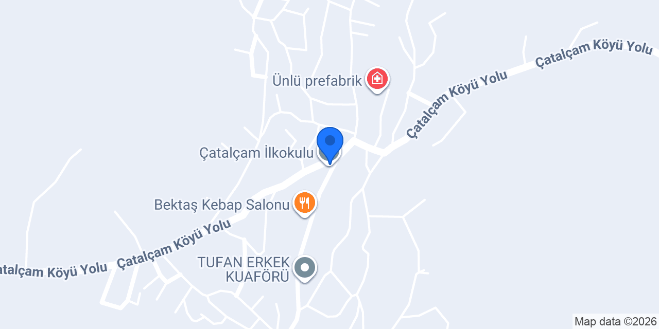 Çatalçam PTT Acentesi konumu