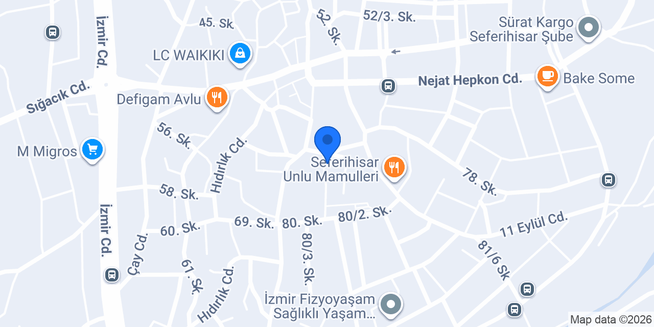 ECE EMLAK SEFERİHİSAR konumu