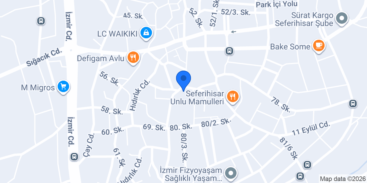 TEOS Çicekli Cafe konumu