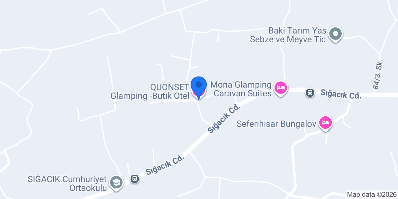 QUONSET Glamping -Butik Otel konumu