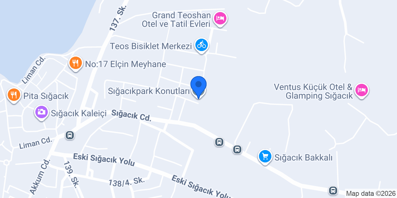 Sığacıkpark Konutları konumu