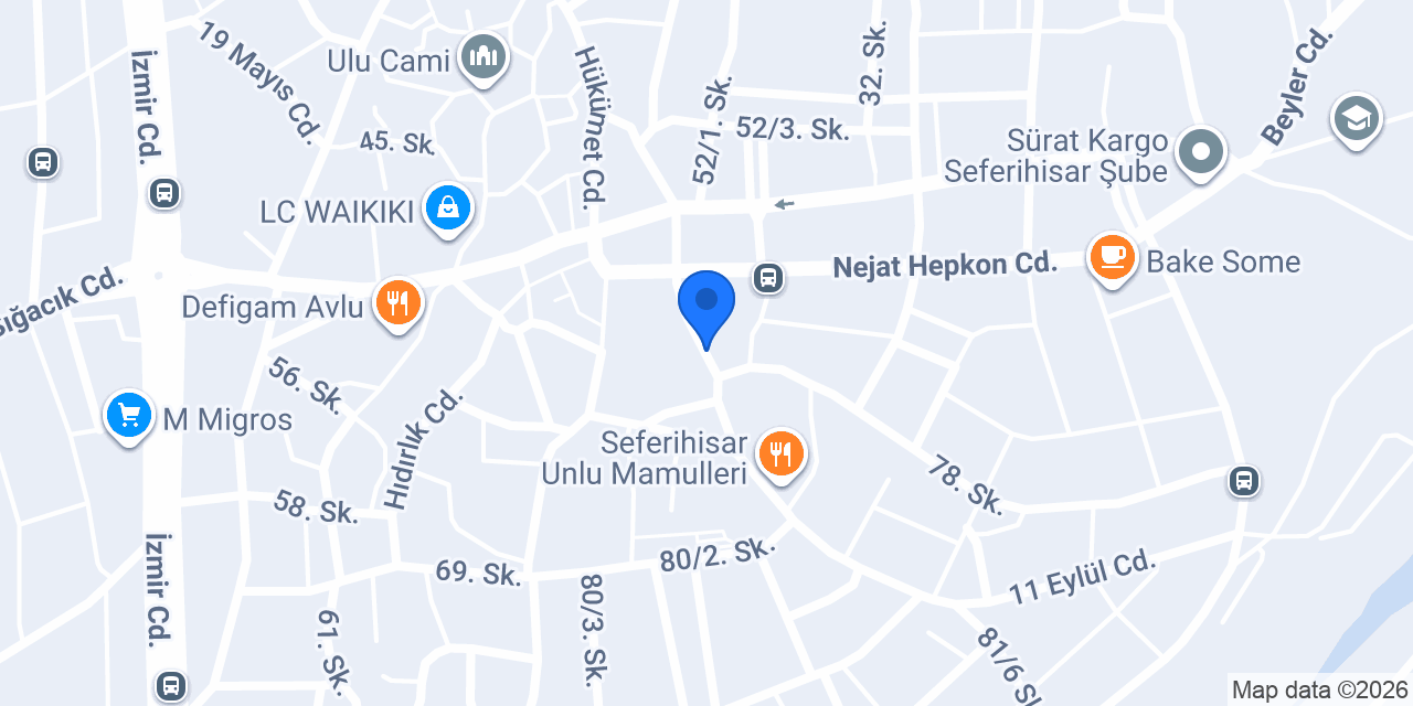 Gül terzi konumu