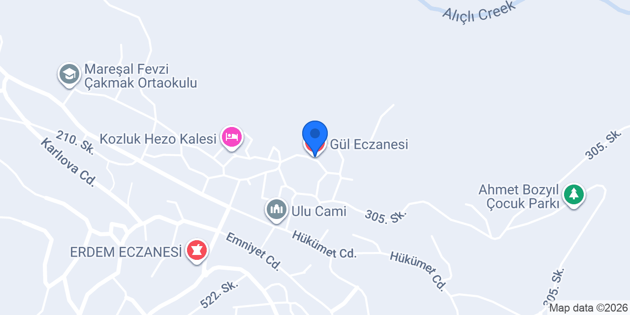 Gül Eczanesi konumu