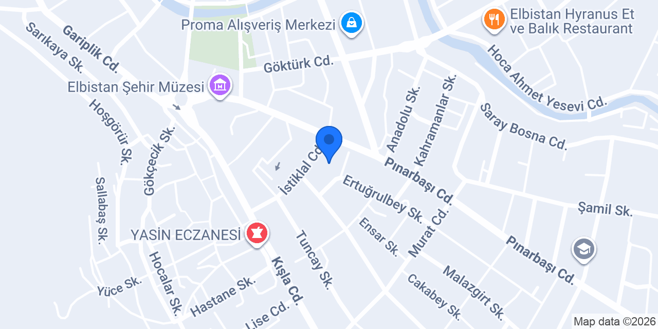 İstiklal İlkokulu konumu