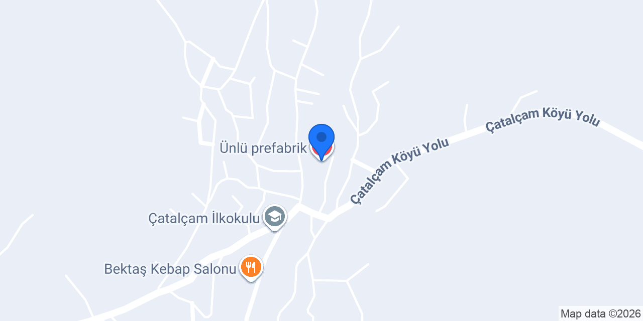 Ünlü prefabrik konumu