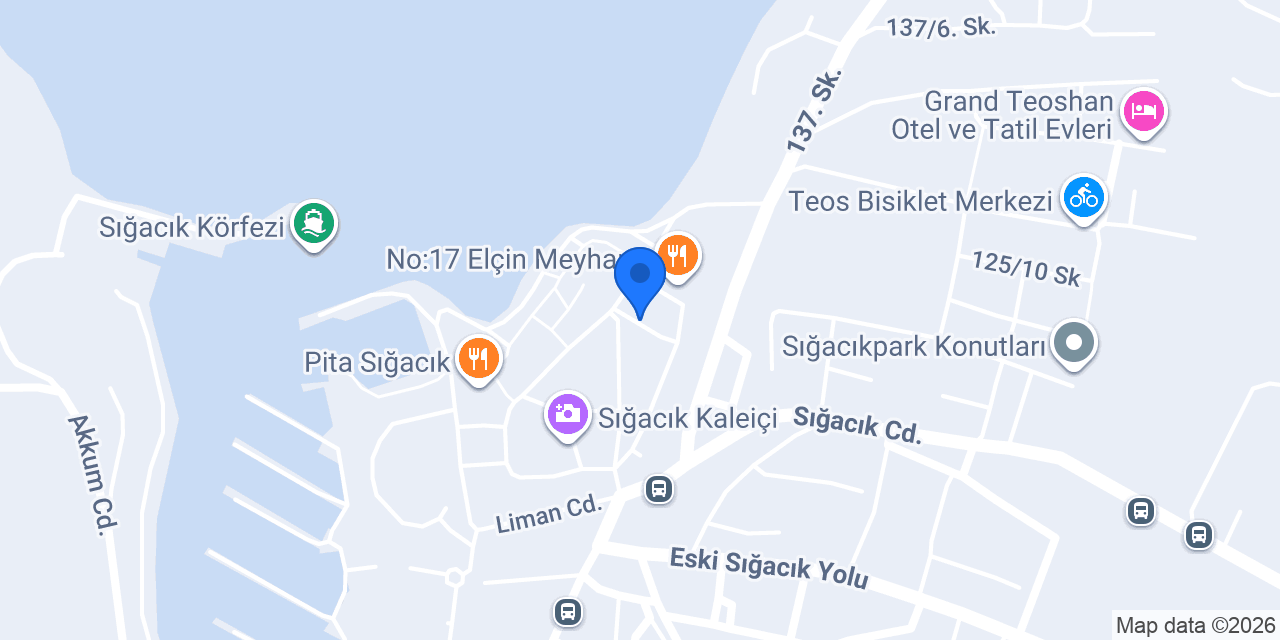Nahide Otel Sığacık konumu