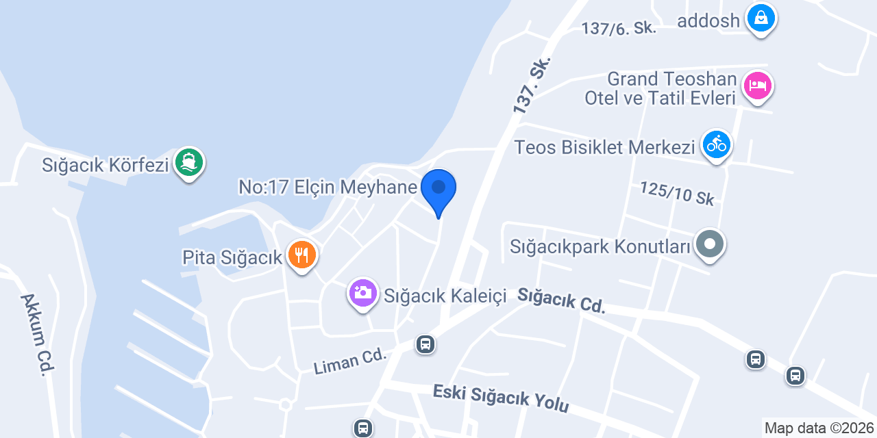 Monza Restaurant Sığacık konumu