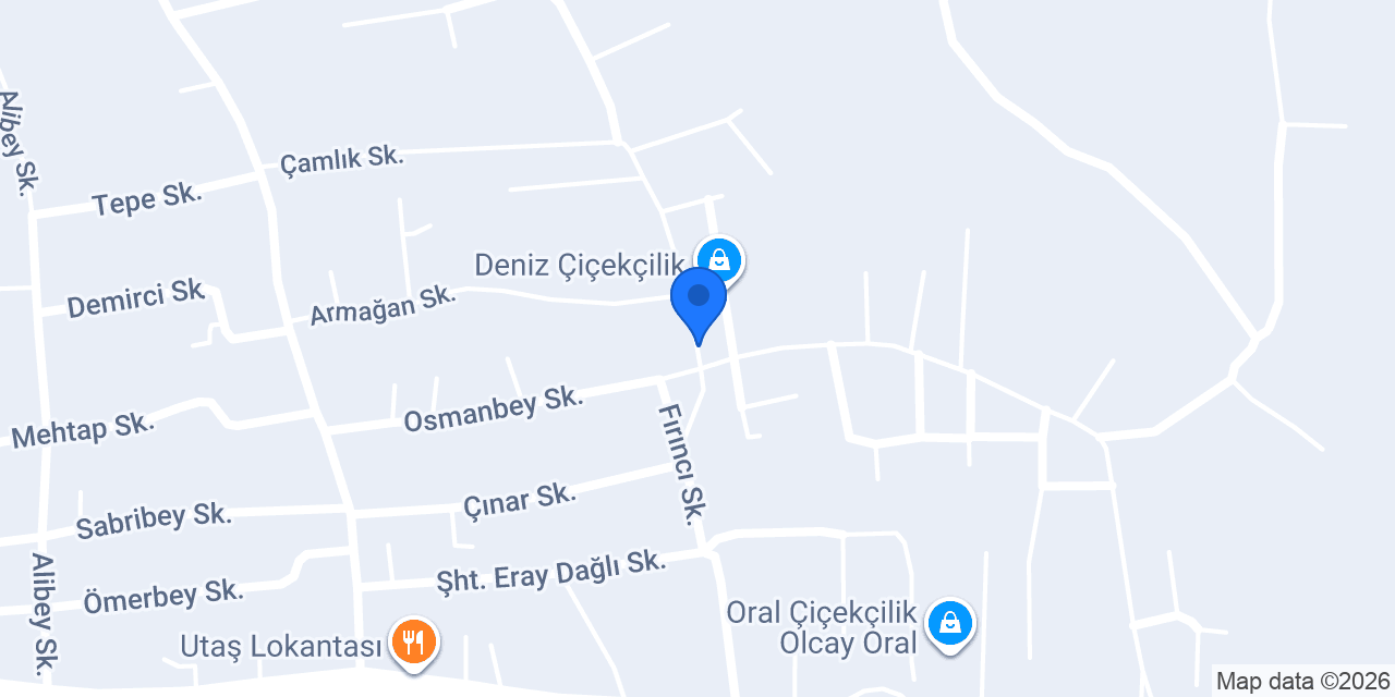 Kırbaş Çiçekçilik konumu