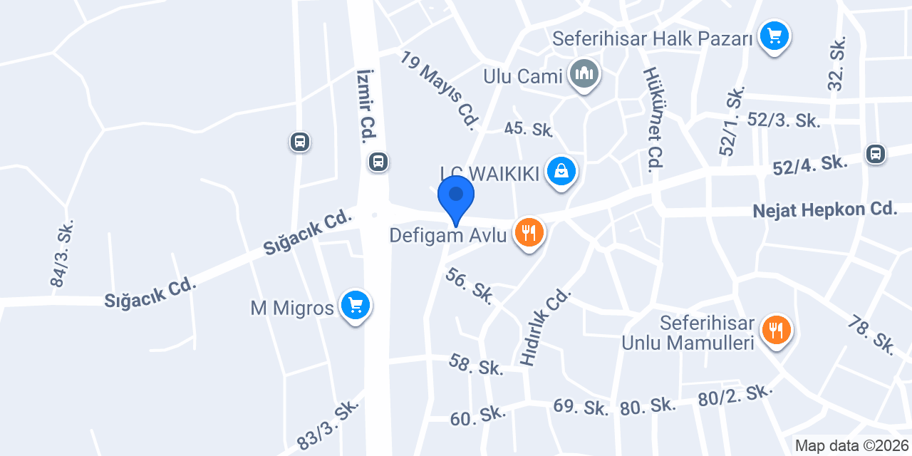 Yataş Bedding I Seferihisar konumu