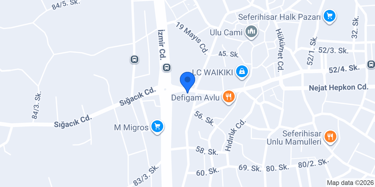 Akbank Seferihisar Şubesi konumu