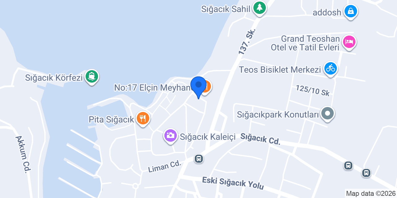 Sigacik meyhane konumu
