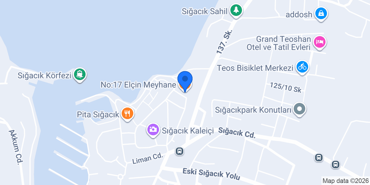 No:17 Elçin Meyhane konumu